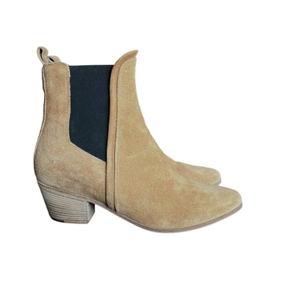 IRO Suede Chelsea Ankle Boot EU 36 Beige Suede